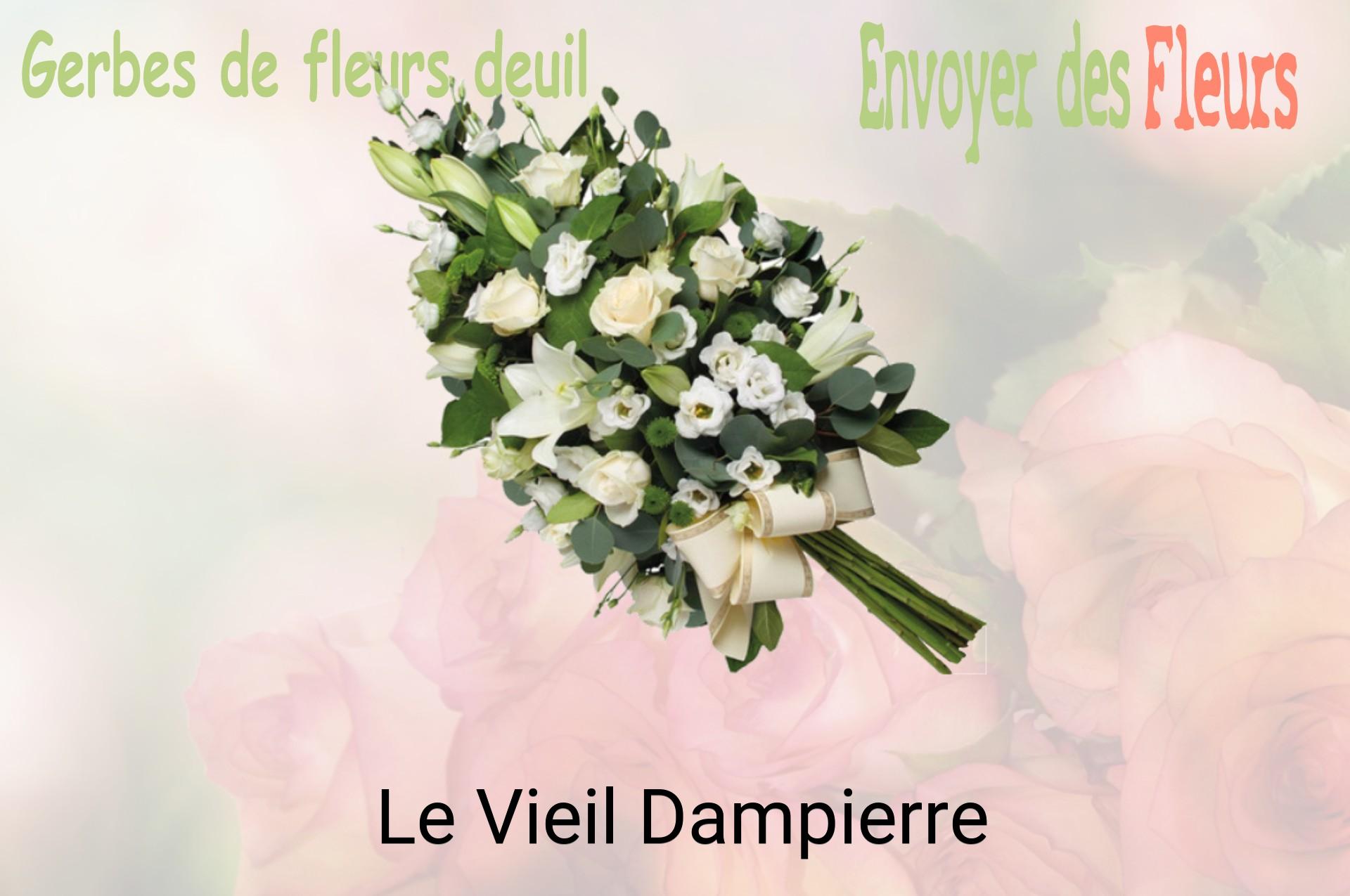 Gerbe de fleurs de deuil livrée à Le Vieil-Dampierre